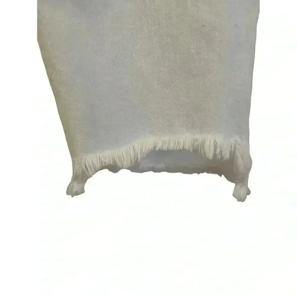 MCGUIRE White Denim Jeans with Embroidered Pockets Anthropologie Size 28 - Picture 6 of 12